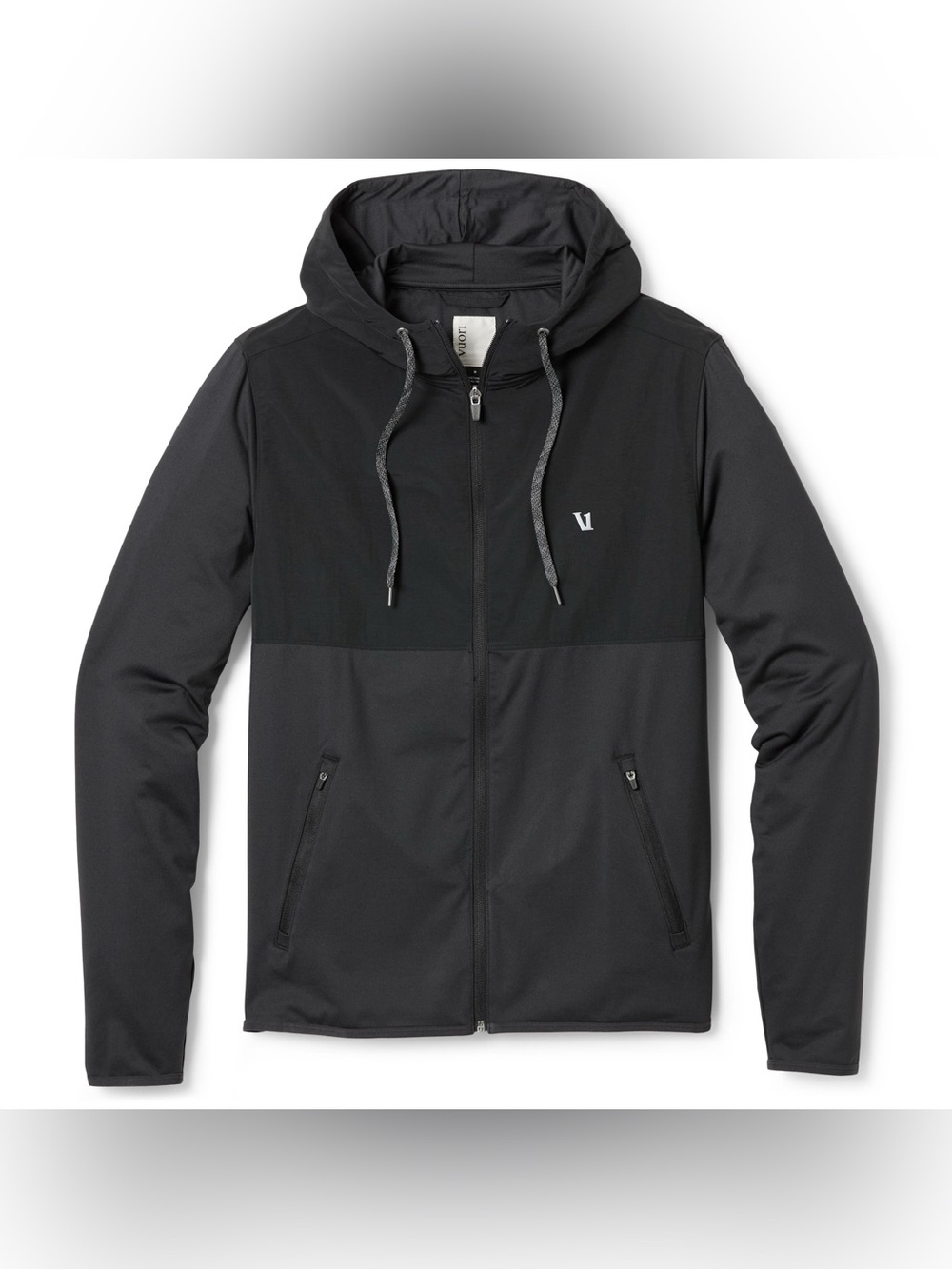 Vuori Sunday Element Jacket SZ XL - company logo on sleeve